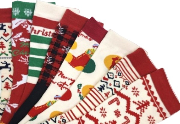 12-Pairs Christmas Socks Advent Calendar - Two Options Available