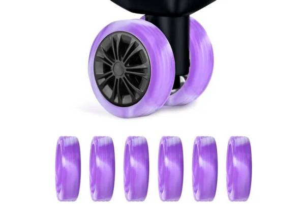 Eight-Piece Luggage Wheel Protector Noise Reducer - Four Colours Available