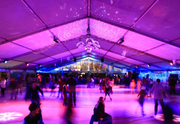 General Admission Ice Skate Pass incl. Skate Hire & Five Rides on the Mega Ice Slide - Valid from June 24th