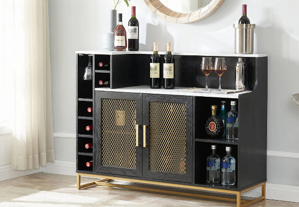 Two-Tone Modern Wine Cabinet