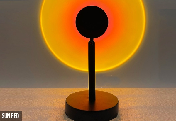 USB Charging Sunset Projection Lamp - Four Styles & Option for Two