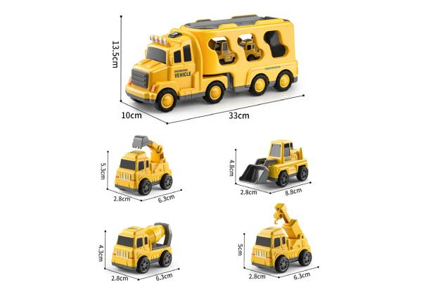 Five-In-One Truck Toy Car Set - Two Options Available