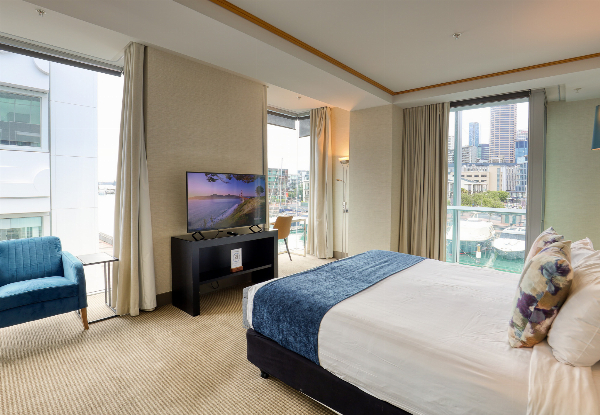 Auckland Viaduct Stay for Two at Marsden Viaduct Hotel in a Superior King Room Incl. Daily Breakfast Boxes, Early Check-In & Room Upgrade - Option for Two-Nights