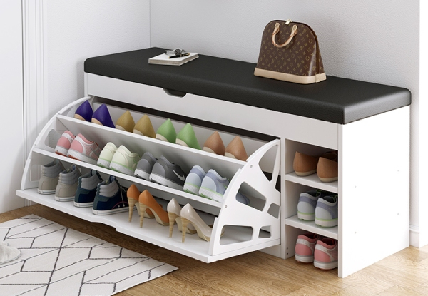 Shoe Rack Storage with Bench - Four Colours Available