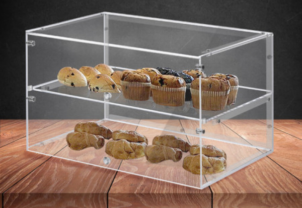Two-Tier Cake Display Showcase Cabinet