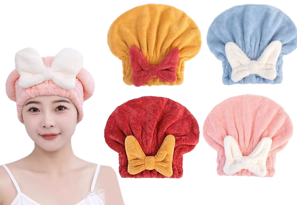 Two-Piece Fast Drying Hair Towel - Two Styles Available