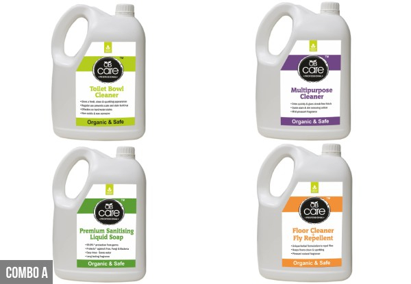 Four Bottles of Cleaning Liquid - Two Combos Available