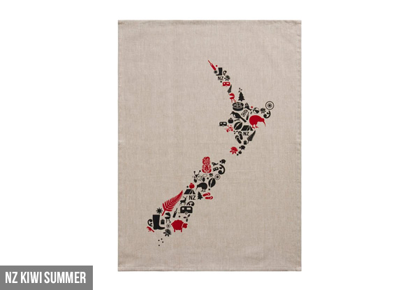 100% Cotton Large Kiwiana Tea Towels - Seven Styles Available