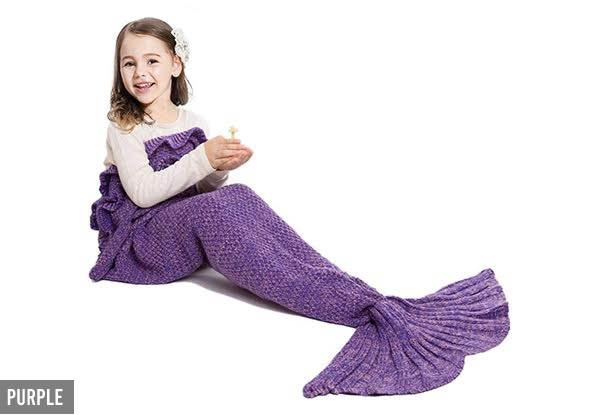 Kids Mermaid Tail Throw - Two Colours Available