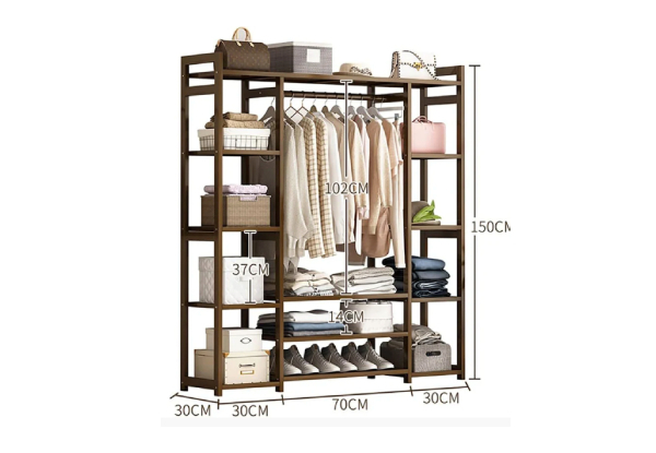 Bamboo Wardrobe Rack