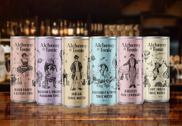 24-Pack Alchemy & Tonic Mixers 250ml - Six Options Avaialble