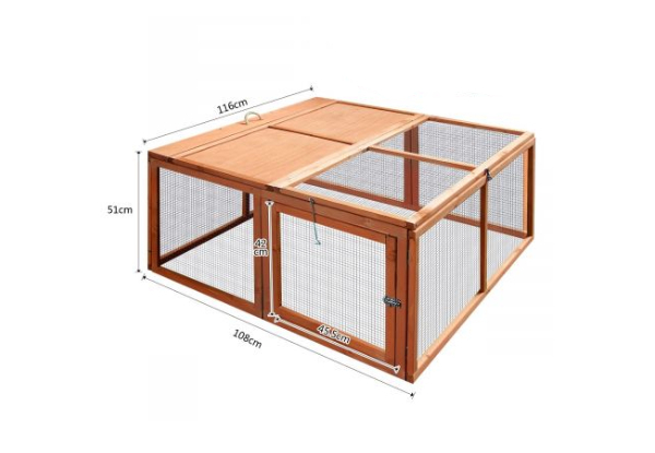 Petscene Foldable Chicken Coop Run