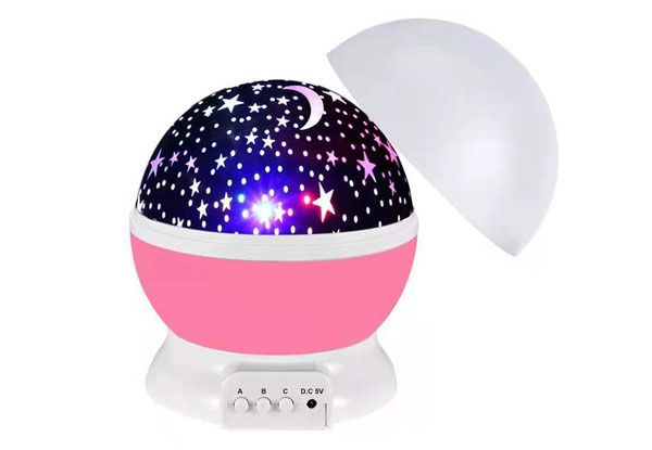 Galaxy Star Projector Rotating LED Night Light - Three Colours Available