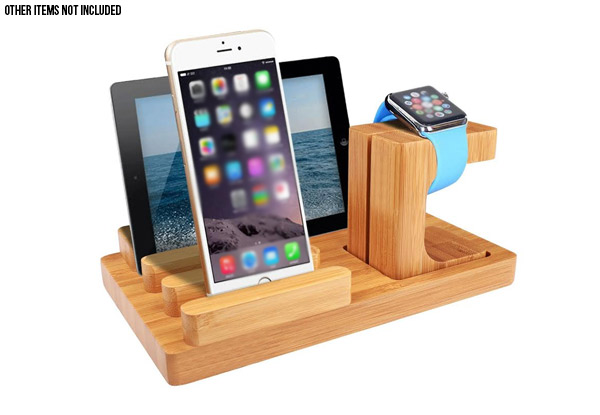 Three-in-One Bamboo Creative Accessory Stand