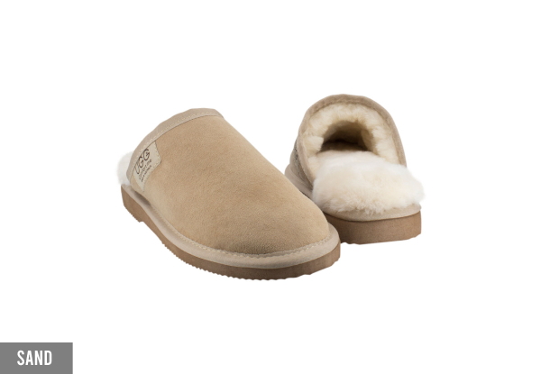 Ugg Australian-Made Water-Resistant Classic Unisex Sheepskin Scuffs - Available in Five Colours & 10 Sizes