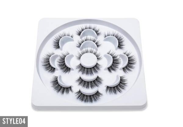 Seven Pairs of False Eyelashes - Six Styles & Option for Two Sets  Available with Free Delivery