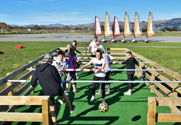 Human Foosball at Velocity Karts Christchurch from $60