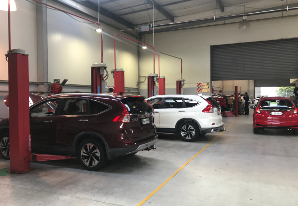 Honda Car Service incl. Oil & Oil Filter Replacement, Tyre Inspection - Options for Honda Maintenance & to incl. WOF or Wheel Alignment