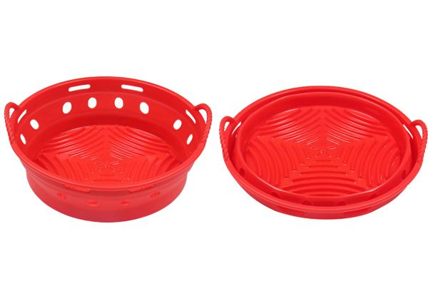 Foldable Silicone Air Fryer Pot Liner - Available in Four Colours, Two Options & Option for Two
