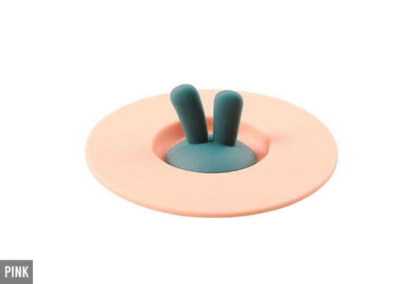 Rabbit Ear Silicone Cup Lid - Three Colours Available & Option for Two