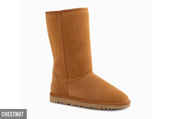 Ugg Sheepskin Unisex Long Classic Suede Boots - Two Colours & Ten Sizes Available