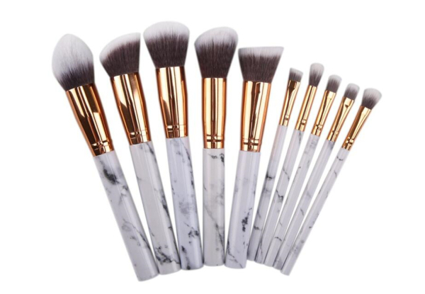 Ten-Piece Professional Makeup Brush Set
