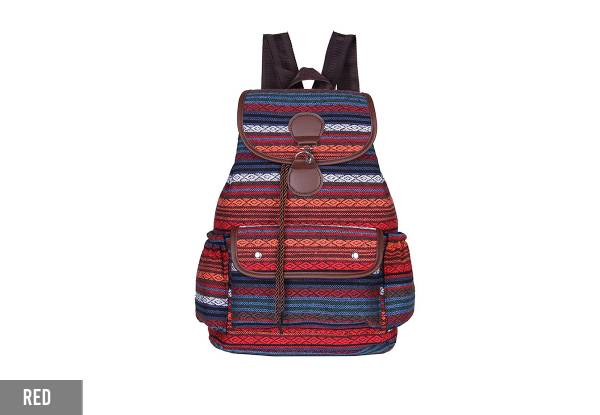 Women's Boho Backpack - Four Colors Available