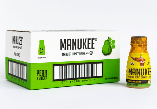 12-Pack of Manukee UMF10+ Manuka Honey Drink