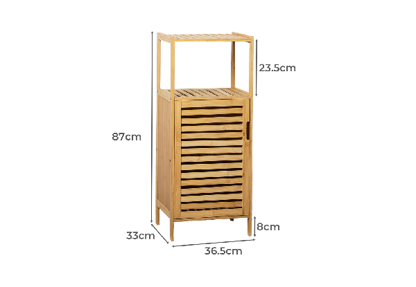 Levede Freestanding Bamboo Cupboard Storage - Two Options Available