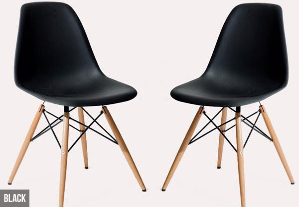 $99 for a Pair of High-Quality Replica Chairs - Choose from White or Black