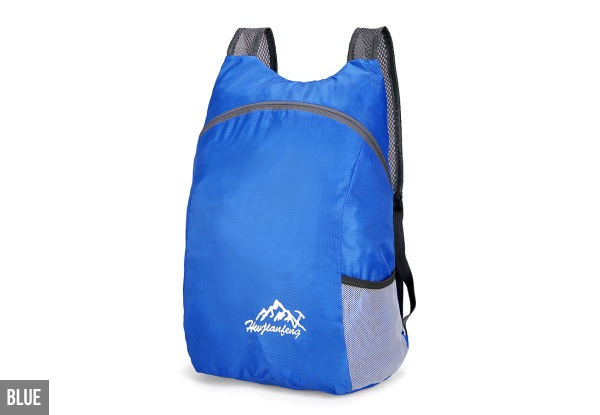 15L Lightweight Folding Backpack - Seven Colours Available