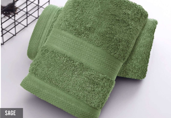 Two-Piece Organic Bath Towel Set - Nine Colours Available