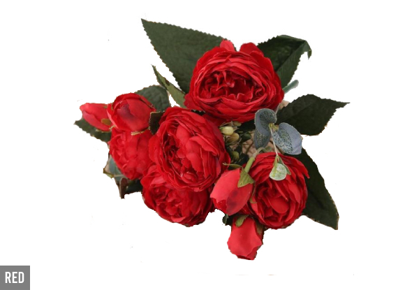 Artificial Peony Flower Home Decor - Available in Five Colours