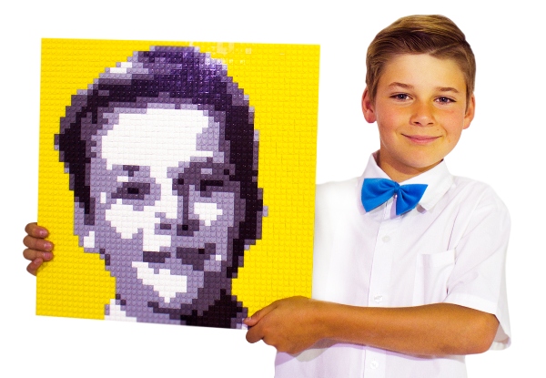 Build-It-Yourself Personalised Brick Mosaic