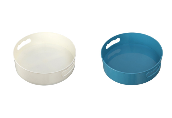 Kitchen 360-Degree Rotating Non-Slip Storage Tray - Two Colours Available & Option for Two