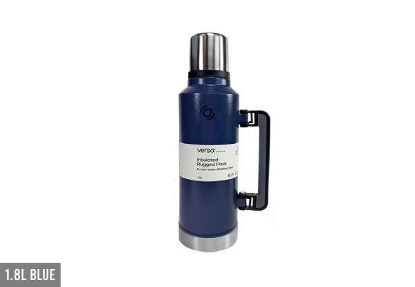 Versa Insulated Rugged Flask - Available in Two Sizes & Four Colours