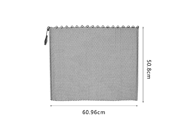 Two-Piece Fireplace Mesh Screen Curtain - Two Sizes Available