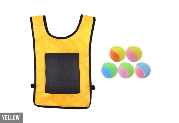 Self-Stick Vest & Balls - Four Colours Available