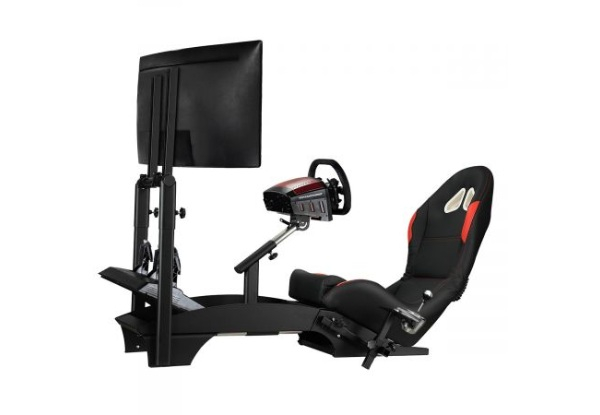 Racing Simulator Cockpit with Monitor Stand