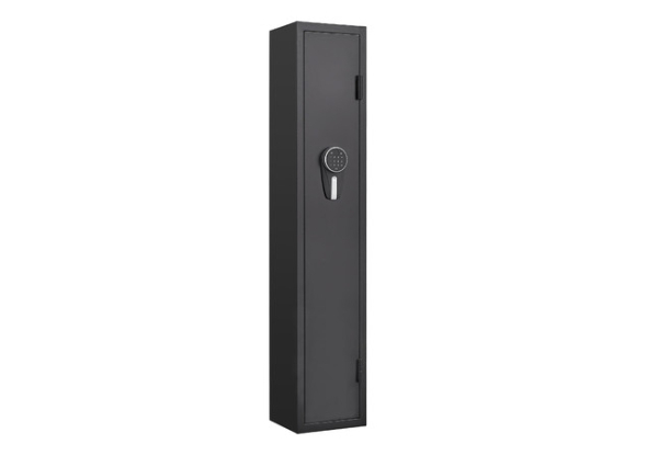 Four Rifles & Six Pistols Steel Gun Safe Box with LED