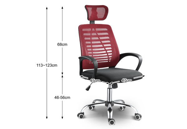 Mesh Back Executive Office Chair with Breathable Cushion & Armchairs - Two Colours Available