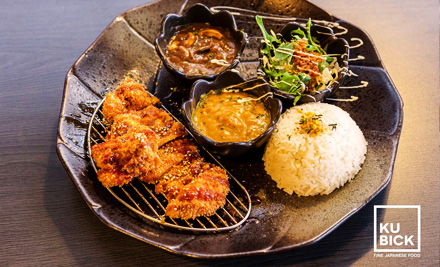 $8.90 for a Chicken Katsu Meal Incl. Salad, Rice, Curry & Sauces or $17.80 for Two – Available Lunch or Dinner