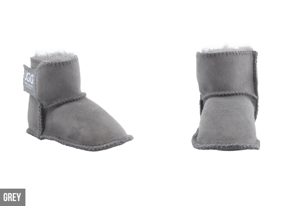 Comfort Me Australian-Made Baby UGG Booties with Gripper Dots - Three Colours & Four Sizes Available