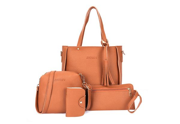 Four-Piece Women's Bag Set - Five Colours Available