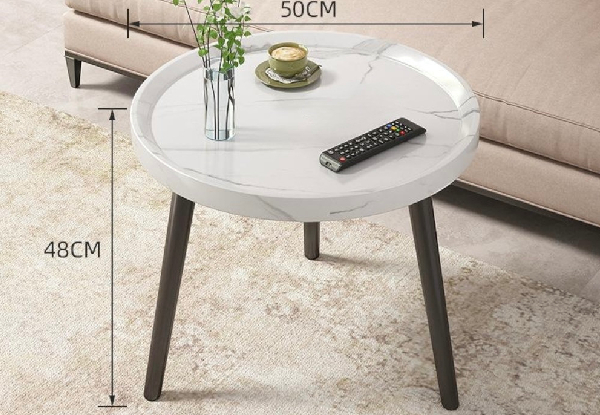 Minimalist Round Coffee Table - Available in Three Colours
