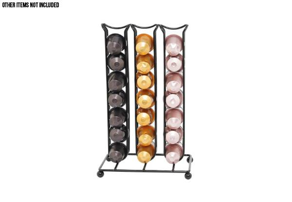 Coffee Pod Capsule Holder Compatible with  Nespresso Capsules - Option for Two & Two Styles Available