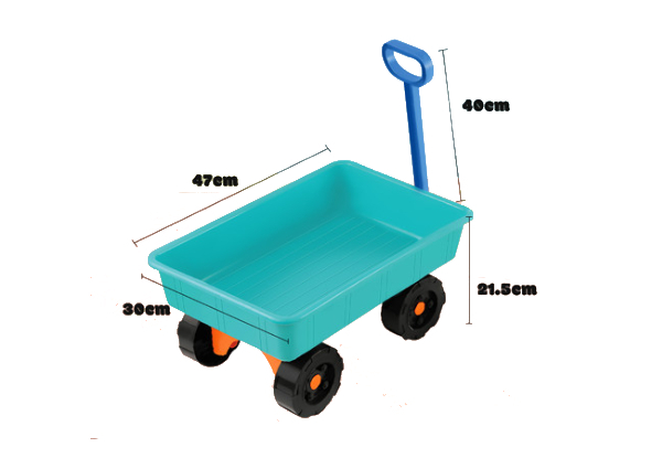 Kids Beach Pretend Wagon Sand Toy Set