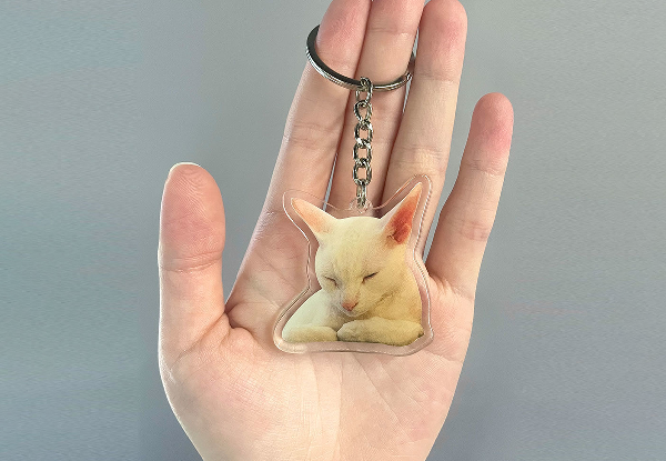 Custom Pet Photo Acrylic Keychain