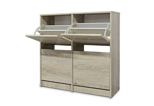 Contemporary Sleek Design Shoe Cabinet - Two Options Available