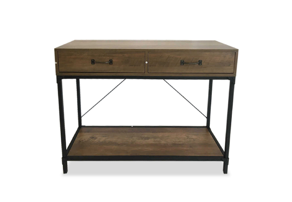 Rustic Console Table with Two Drawers